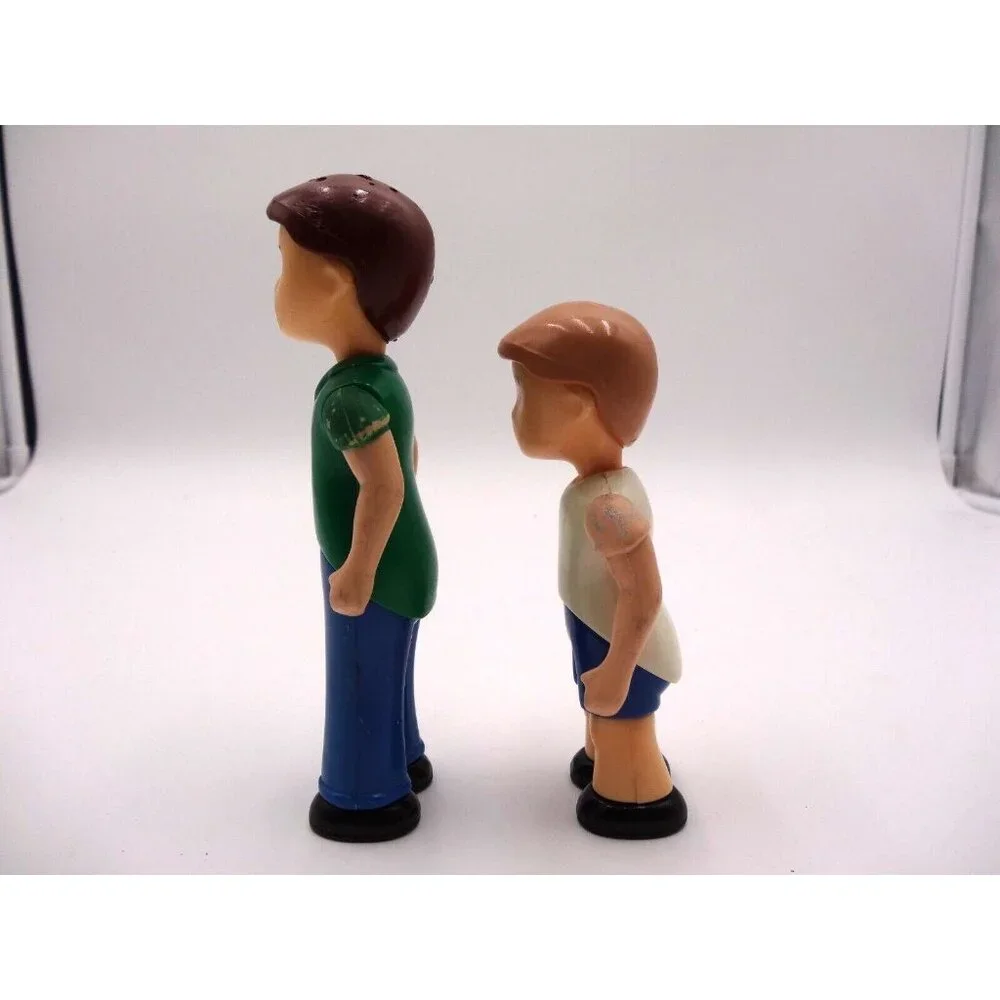 Little Tikes Dollhouse Little Boy Brother White Shirt Big Boy Brother Green Shir